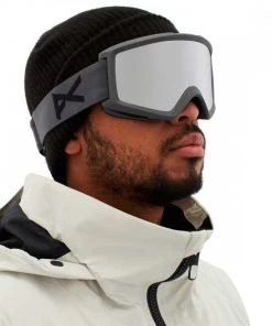ANON MASCHERA HELIX 2.0 STEALT SILVER AMBER Grigio -Offerte Snowboard Negozio anon 18531100 maschera helix 2 0 stealt silver amber maschere snowboard uomo 045678401 047 4