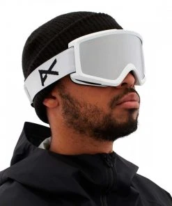 ANON MASCHERA HELIX 2.0 WHITE SILVER AMBER Bianco -Offerte Snowboard Negozio anon 18531100 maschera helix 2 0 white silver amber maschere snowboard uomo 045678501 106 4