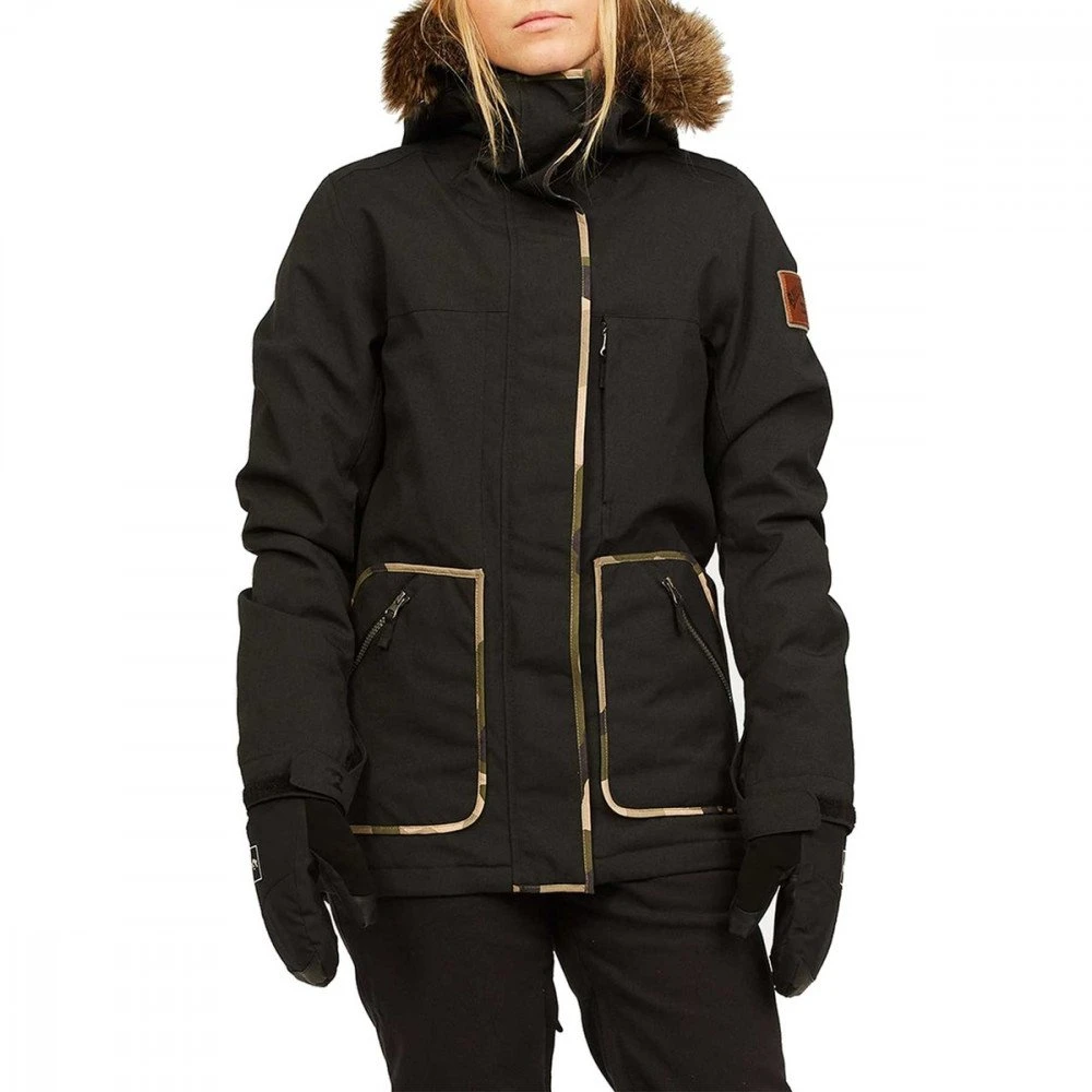 BILLABONG GIACCA INTO THE FOREST DONNA Nero 3 BILLABONG GIACCA INTO THE FOREST DONNA Nero - immagine 3