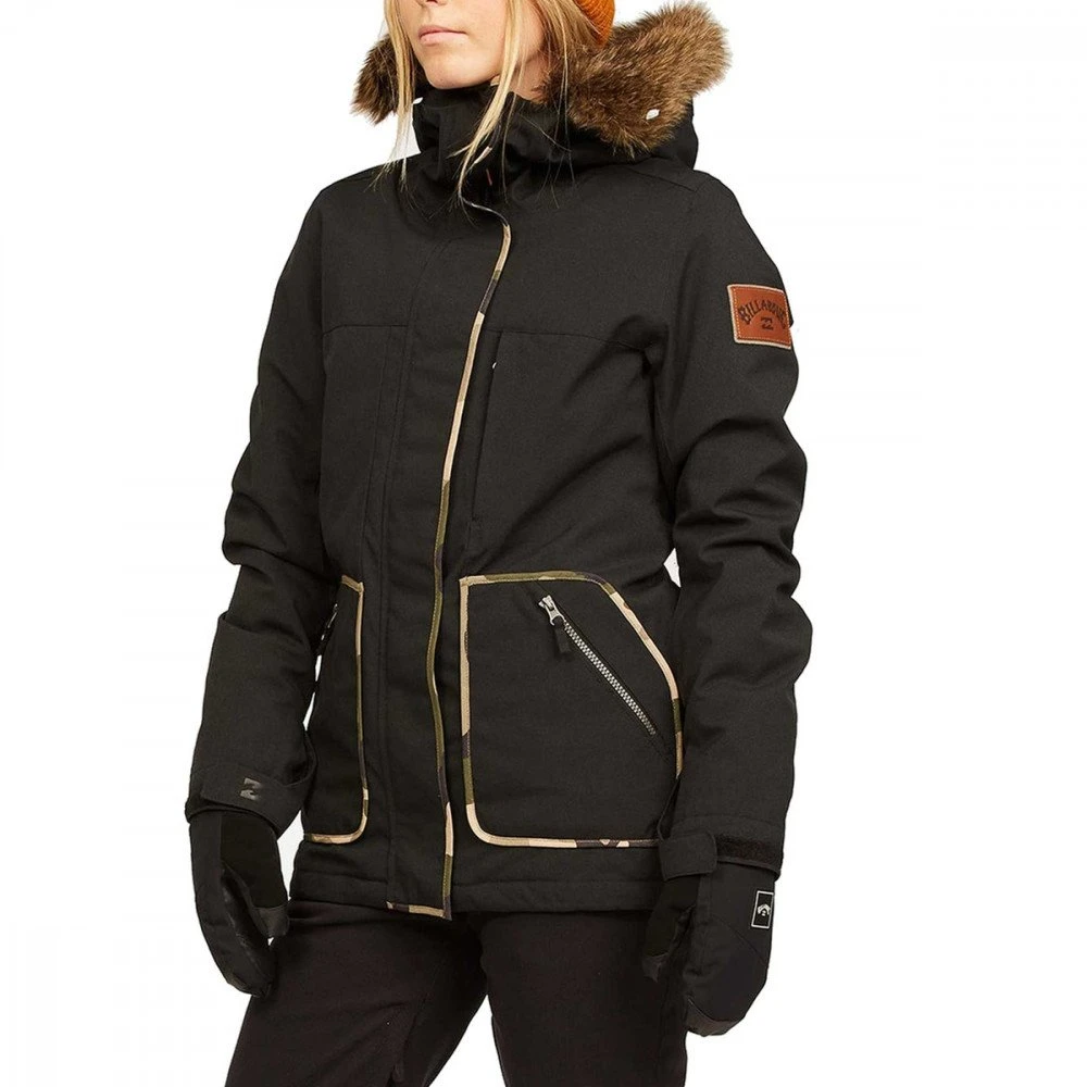 BILLABONG GIACCA INTO THE FOREST DONNA Nero 4 BILLABONG GIACCA INTO THE FOREST DONNA Nero - immagine 4