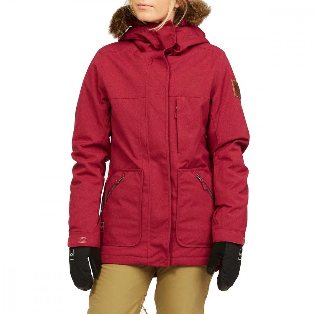 BILLABONG GIACCA INTO THE FOREST DONNA Bordeaux 3 BILLABONG GIACCA INTO THE FOREST DONNA Bordeaux - immagine 3