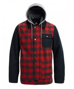 BURTON GIACCA DUNMORE Nero, Rosso