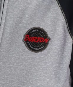 BURTON FELPA FULL ZIP CON CAPPUCCIO CROW BONDED BAMBINO Grigio -Offerte Snowboard Negozio burton 13757110 felpa full zip con cappuccio crow bonded bambino abbigliamento snowboard bambino 039000901 020 4