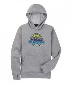 BURTON FELPA CON CAPPUCCIO OAK BAMBINO Grigio