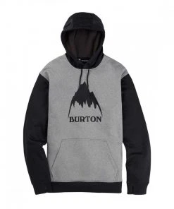 BURTON FELPA CON CAPPUCCIO OAK Grigio