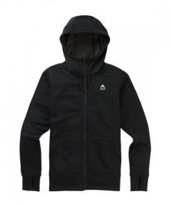 BURTON FELPA FULL ZIP CON CAPPUCCIO OAK DONNA Grigio