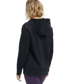 BURTON FELPA CON CAPPUCCIO CROWN BONDED DONNA Nero -Offerte Snowboard Negozio burton 17478106 felpa con cappuccio crown bonded donna abbigliamento snowboard donna 039003601 002 3