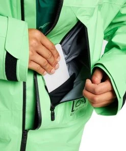 BURTON GIACCA AK GORE-TEX 3L PRO TUSK Verde -Offerte Snowboard Negozio burton 21041103 giacca ak gore tex 3l pro tusk abbigliamento snowboard uomo 043489801 301 3