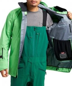 BURTON GIACCA AK GORE-TEX 3L PRO TUSK Verde -Offerte Snowboard Negozio burton 21041103 giacca ak gore tex 3l pro tusk abbigliamento snowboard uomo 043489801 301 5