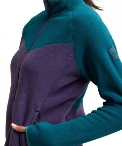 BURTON FELPA FULL ZIP NOMAR DONNA Viola -Offerte Snowboard Negozio burton 21361100 felpa full zip nomar donna abbigliamento snowboard donna 039004001 400 4