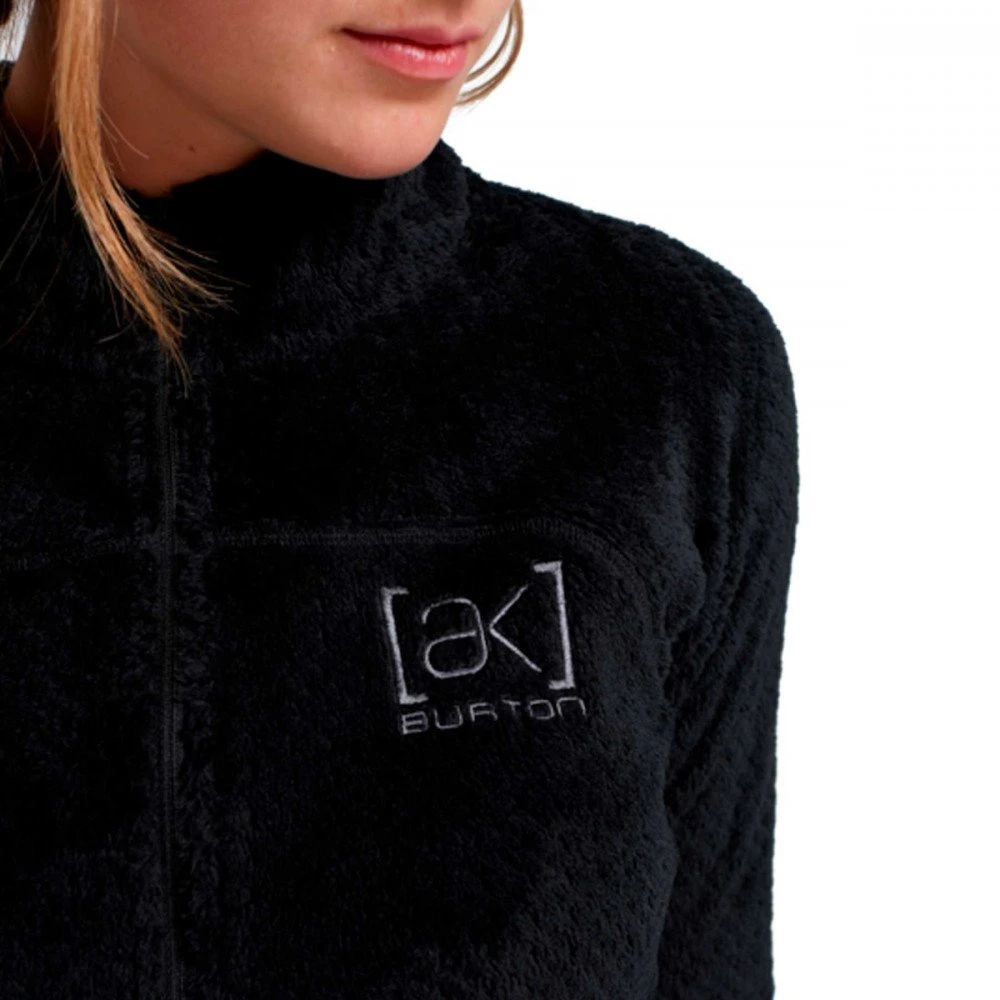 BURTON PILE 1/2 ZIP AK BAKER HI-LOFT DONNA Nero 3 BURTON PILE 1/2 ZIP AK BAKER HI-LOFT DONNA Nero - immagine 3