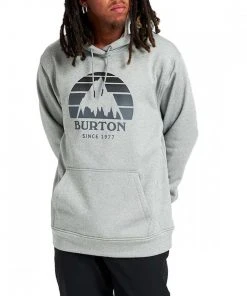 BURTON FELPA CON CAPPUCCIO OAK SEASONAL Grigio