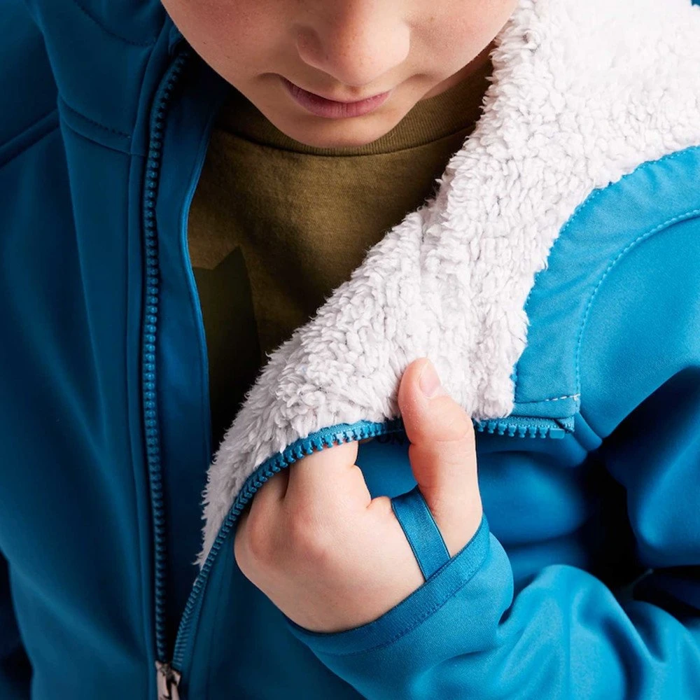 BURTON FELPA FULL ZIP CON CAPPUCCIO SHERPA WEATHERPROOF BAMBINO Azzurro 3 BURTON FELPA FULL ZIP CON CAPPUCCIO SHERPA WEATHERPROOF BAMBINO Azzurro - immagine 3