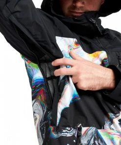 BURTON GIACCA PEASY Nero -Offerte Snowboard Negozio burton 22491101 giacca peasy abbigliamento snowboard uomo 043486301 960 3