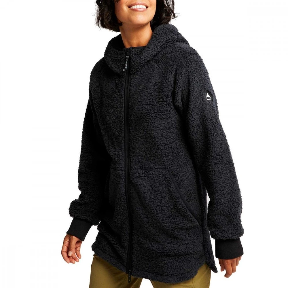 BURTON FELPA FULL ZIP CON CAPPUCCIO MINXY SHERPA DONNA Nero 1 BURTON FELPA FULL ZIP CON CAPPUCCIO MINXY SHERPA DONNA Nero