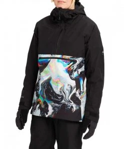 BURTON GIACCA ANORAK GORE-TEX PILLOWLINE DONNA Nero