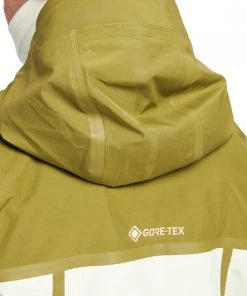 BURTON GIACCA GORE-TEX 3L BREAKER Bianco, Verde -Offerte Snowboard Negozio burton 22821100 giacca gore tex 3l breaker abbigliamento snowboard uomo 043486701 301 4