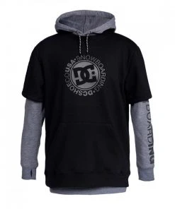 DC SHOES FELPA CON CAPPUCCIO DRYDEN Grigio, Nero