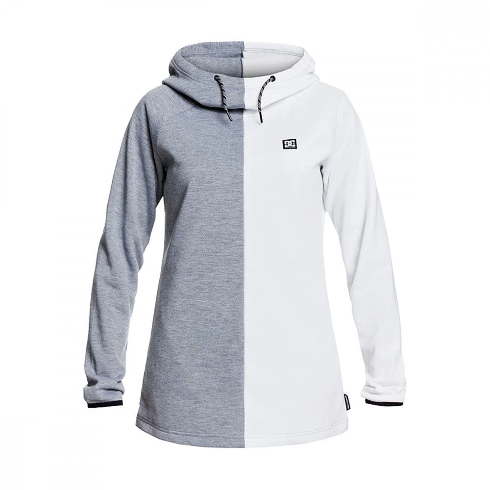 DC SHOES FELPA CON CAPPUCCIO SALEM DONNA Bianco, Grigio 1 DC SHOES FELPA CON CAPPUCCIO SALEM DONNA Bianco, Grigio
