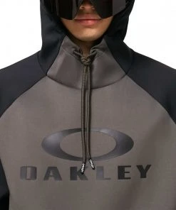 OAKLEY FELPA CON CAPPUCCIO SIERRA DWR Grigio -Offerte Snowboard Negozio oakley foa402382 felpa con cappuccio sierra dwr abbigliamento snowboard uomo 043421501 9ef 5