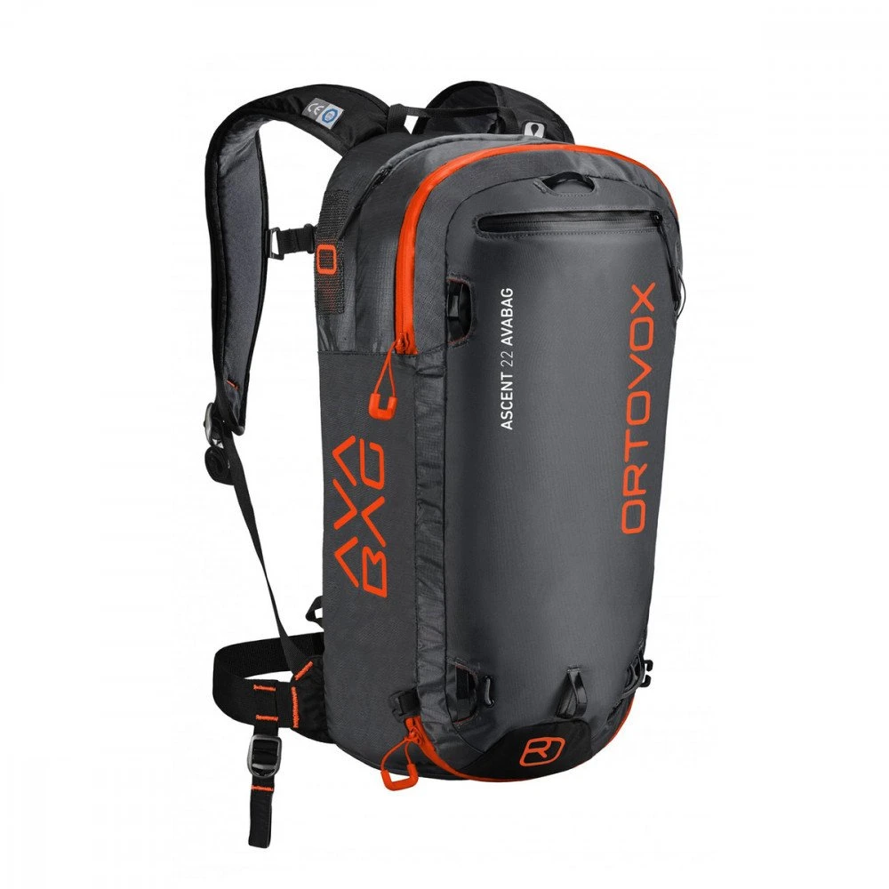 ORTOVOX ZAINO ASCENT 22 AVABAG CON BOMBOLA Nero