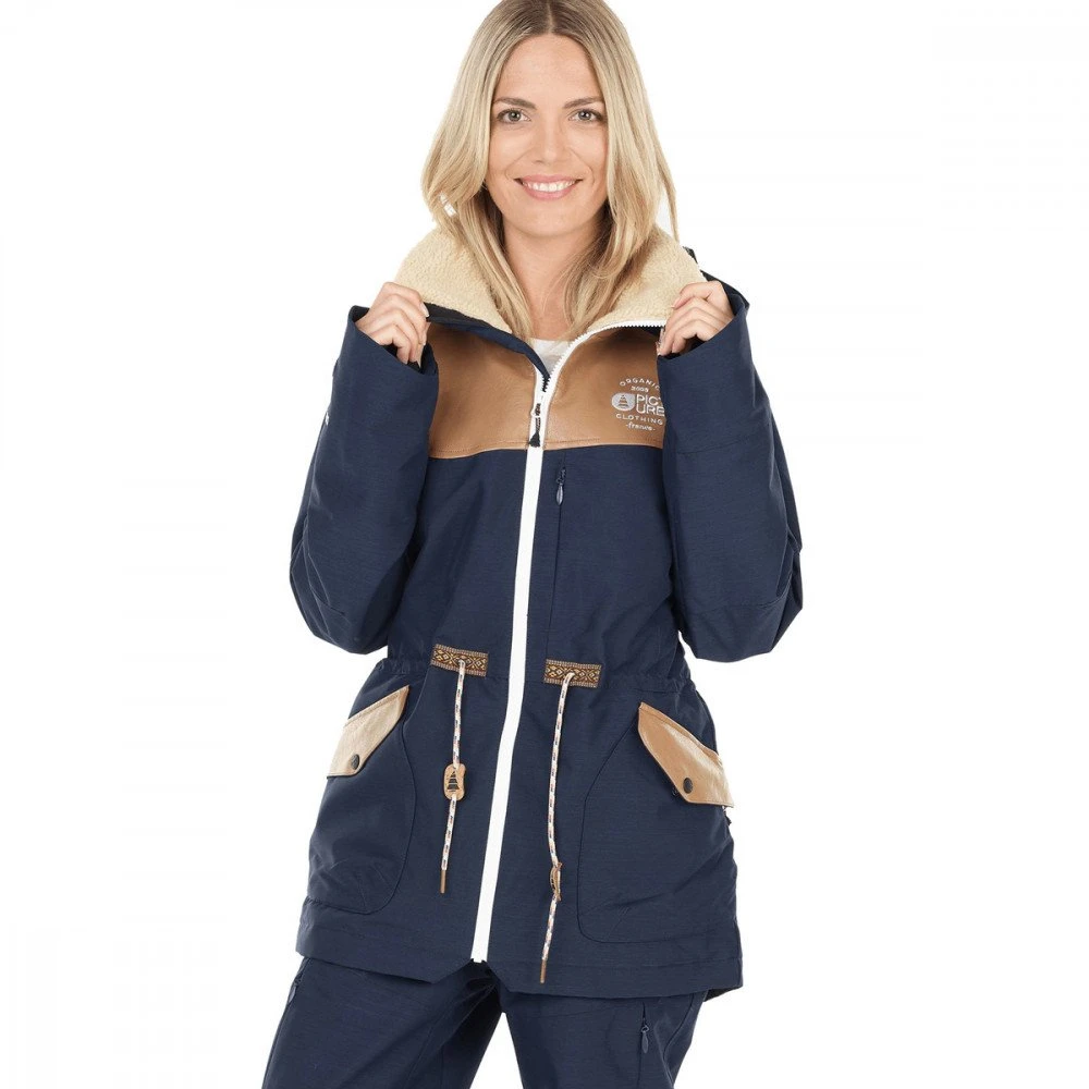 PICTURE GIACCA APPLY DONNA Blu 3 PICTURE GIACCA APPLY DONNA Blu - immagine 3