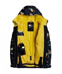 QUIKSILVER GIACCA MISSION PRINTED BLOCK Verde -Offerte Snowboard Negozio quiksilver eqytj03268 giacca mission printed block abbigliamento snowboard uomo 041128001 gjc1 3