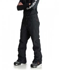 QUIKSILVER PANTALONI FOREST OAK Nero -Offerte Snowboard Negozio quiksilver eqytp03084 pantaloni forest oak abbigliamento snowboard uomo 036642801 kvj0 3