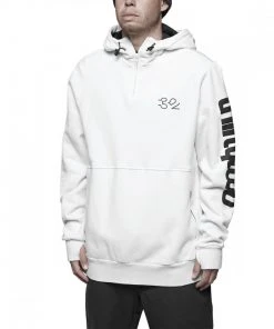 THIRTY TWO Felpa C/capp Stamped Bianco