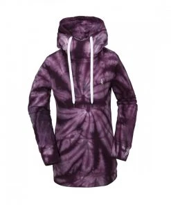 VOLCOM FELPA CON CAPPUCCIO COSTUS DONNA Viola
