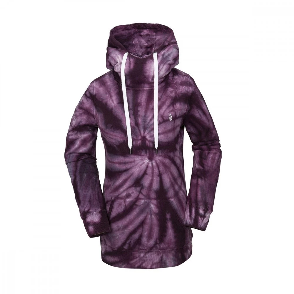VOLCOM FELPA CON CAPPUCCIO COSTUS DONNA Viola 1 VOLCOM FELPA CON CAPPUCCIO COSTUS DONNA Viola